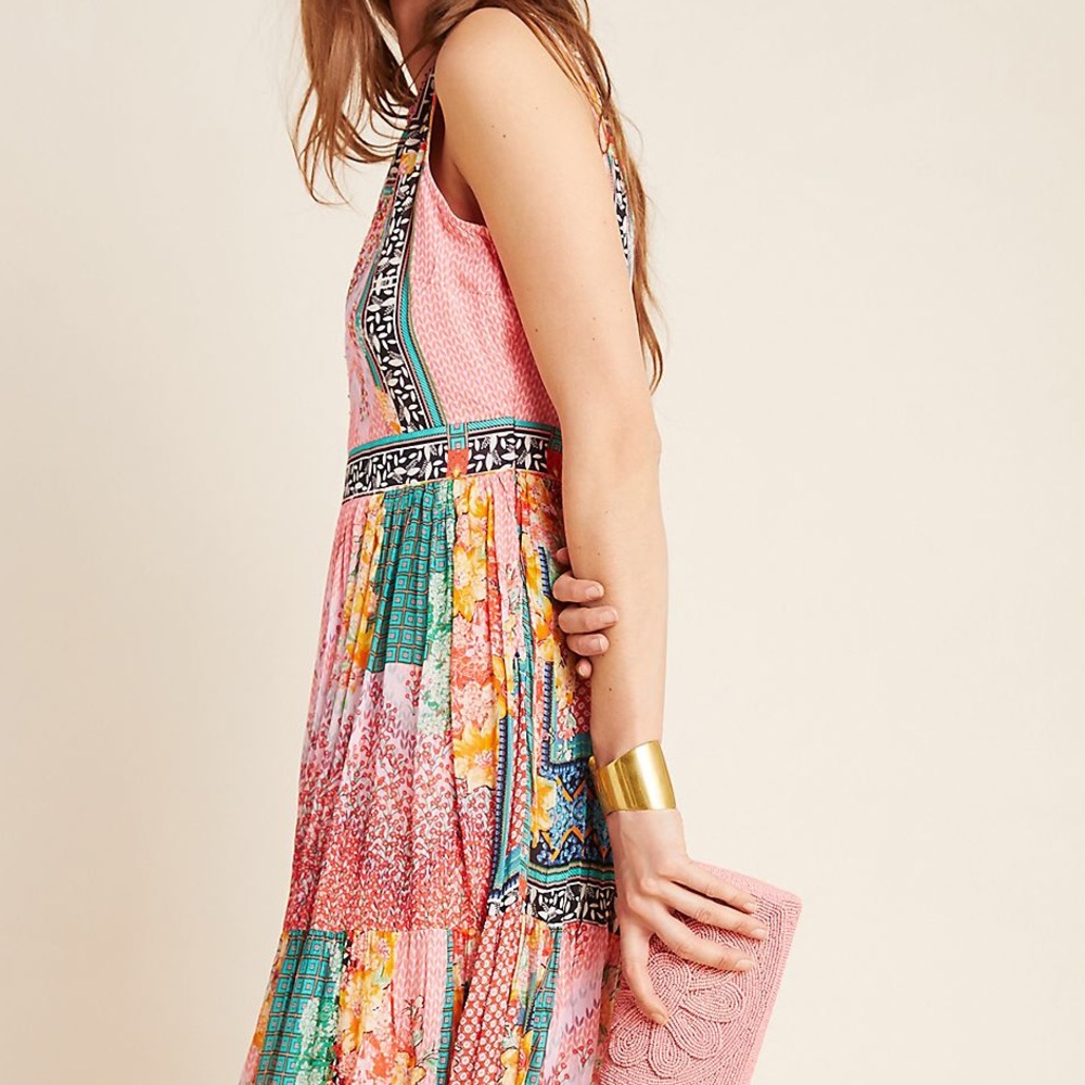 NEW ANTHROPOLOGIE ALESSANDRA MAXI DRESS - Picture 5 of 9